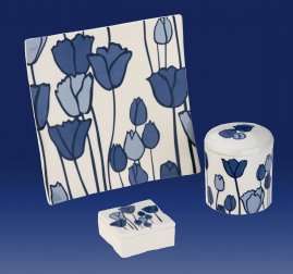 hollands blauw tulpen - schoonhoven keramiek